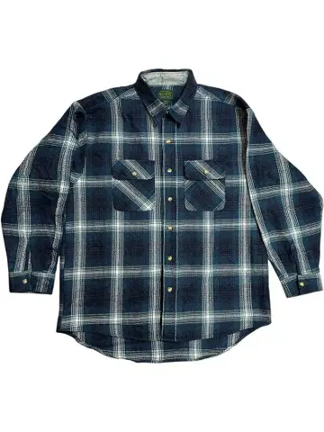 TOM SHORT 옴브레 체크 울 셔츠 L