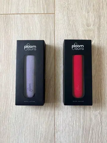 플룸 아우라 패브릭 백 커버 (라벤더, 라바 레드) 2개 세트