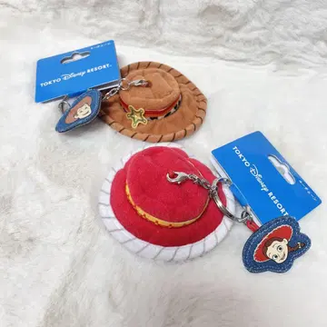 디즈니 토이스토리 우디 제시 키체인 모자 햇