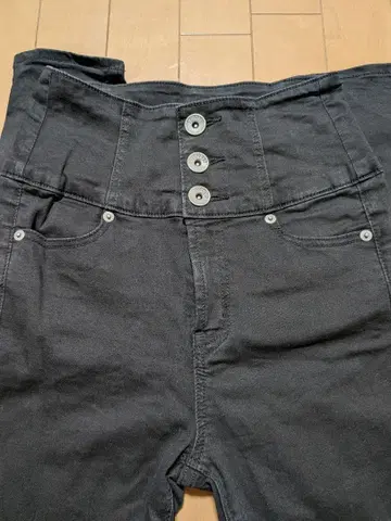 GYDA 하이웨스트 스키니 데님 블랙