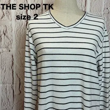 더 샵 TK 스트라이프 긴팔 티셔츠 보더 새상품급