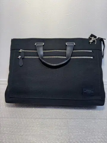 POLO FIELD 비즈니스 백 블랙 캔버스