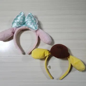 폼폼푸딩 마이멜로디 머리띠 2점 묶음 판매