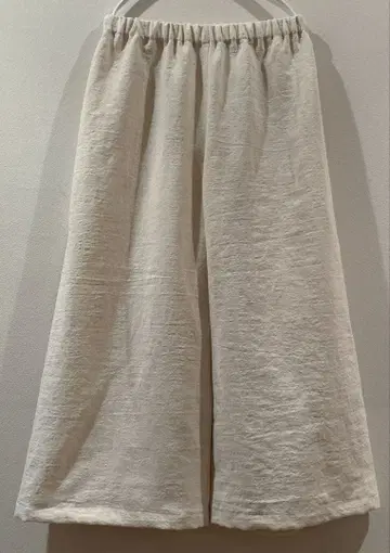 리카즈님 심플 팬츠 L 린레이누 린넨울 바닐라
