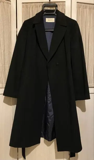 캐시미어 100% [보르지] 롱 코트 36 블랙 벨트