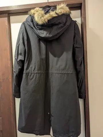 3way 퍼 트리밍 롱 모즈 코트 블랙 남성용 M