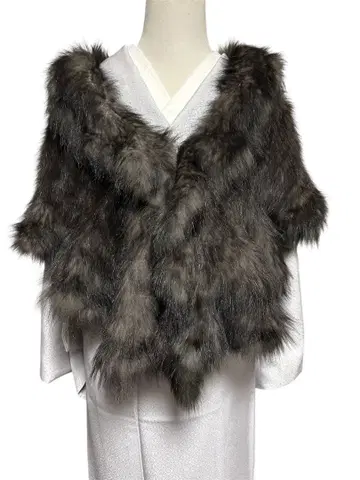 폭스 케이프 뜨개질 레어 고져스 일본 의류에도 양장에도