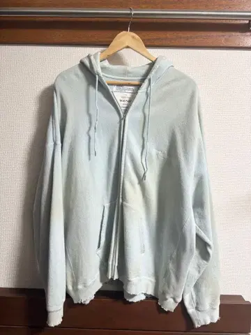 DAIRIKU Brat Pack 21AW 데미지 지퍼 후드티