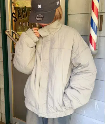 충전솜 패딩 블루종