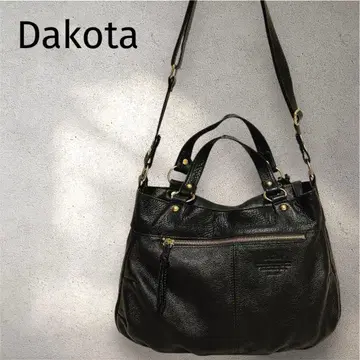 다코타 숄더백 사선 크로스 가능 2WAY 천연 가죽 블랙