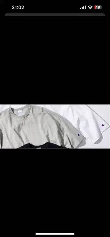 챔피언 미나노 BEAMS 그레이 티셔츠 2022년 출시