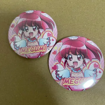 프리큐어 큐어러블리 아이노 메구미 봄 페스티벌 캔뱃지 2세트