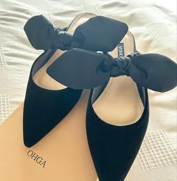 OHGA 벨로아 리본 펌프스