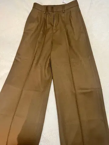 HAUNT 턱 트라우저 와이드 팬츠 사이즈 38 카멜