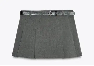 ZARA 플리츠 큐롯 스커트 벨트 포함