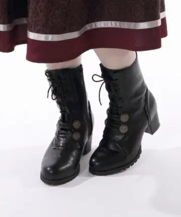 엑시즈팜 나폴레옹 레이스업 부츠 블랙 M