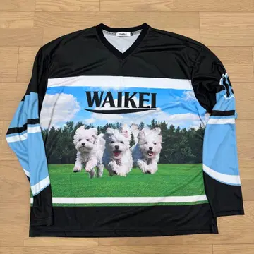 WaiKei 말티즈 아카이브 메쉬 저지 긴팔 티셔츠