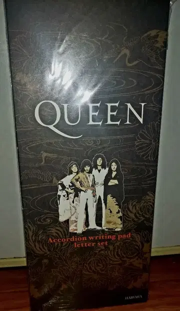 Queen 퀸 하이바라 접이식 편지지 Kimono Black