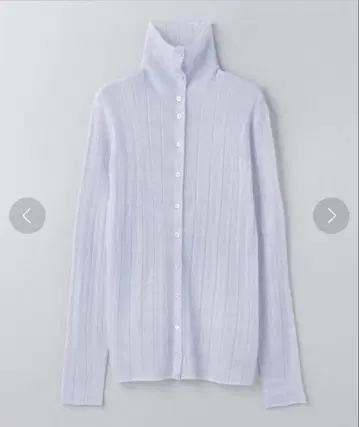 6(ROKU) 알파카 블렌드 랜덤 리브 니트 가디건