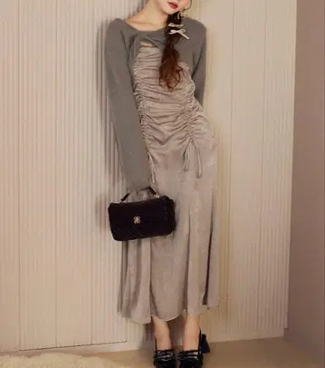 연이어 니트 원피스 미사용 새상품