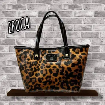 새상품급 EPOCA 토트백 레오파드 무늬