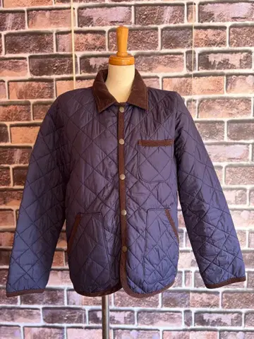 CUBE SUGAR 네이비 퀼팅 자켓