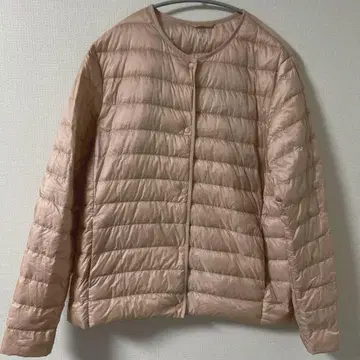 유니클로 울트라 라이트 다운 컴팩트 자켓 옅은 핑크 수납 봉투 포함