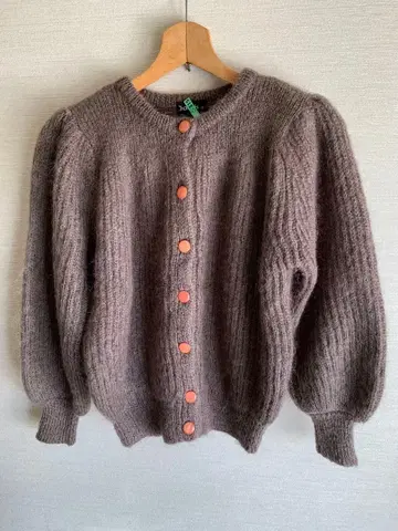 샤미 코코아 브라운 니트 자켓, 가디건 일본제