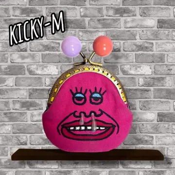 kicky-m 가마구치 동전 지갑 잡화 약 파우치 기모카와