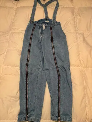 PEAS 서스펜더 포함 데님 살로펫