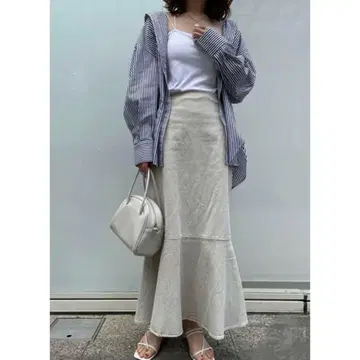 mystic 트윌 머메이드 스커트