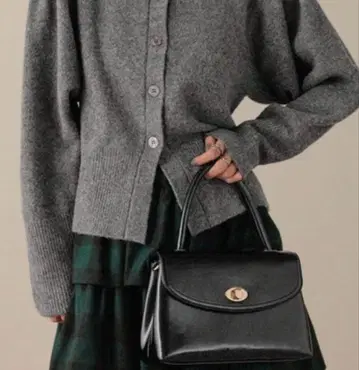 LOWRYS FARM 플랩 보스턴 BAG 블랙