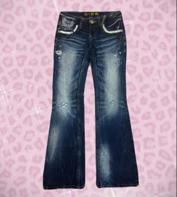 레드페퍼 REDPEPPER y2k 헤이세이 갸루 부츠컷 데님