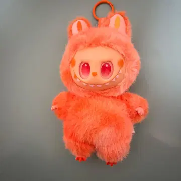 러브부 오렌지 컬러 토끼 귀 달린 봉제 인형
