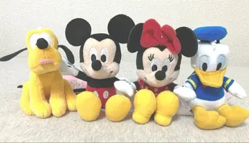미키 프렌즈 베이직 마스코트 4종 컴프 미키 미니 도날드 플루토