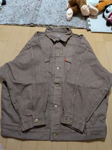 Ungrid 빅 실루엣 데님 자켓 브라운