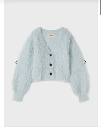 THETOE Eltz Shaggy Cardigan light blue