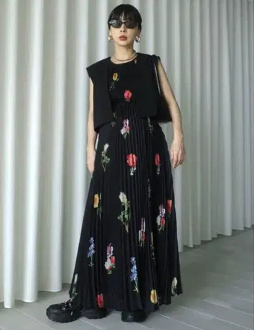 EMMA VEST SET PLEATS DRESS ameri