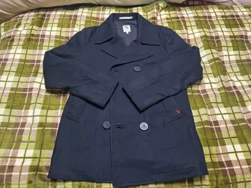 아놀드 파머 네이비 피 코트 사이즈 2 빨간색 자수