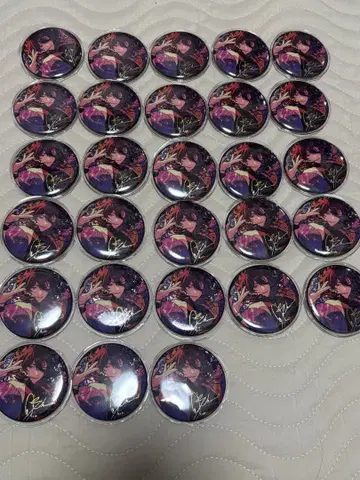 앙스타 중국 시광 캔뱃지 사쿠마 레이 28개