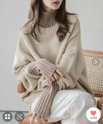 Suger Biscuit 레이어드 스타일 니트