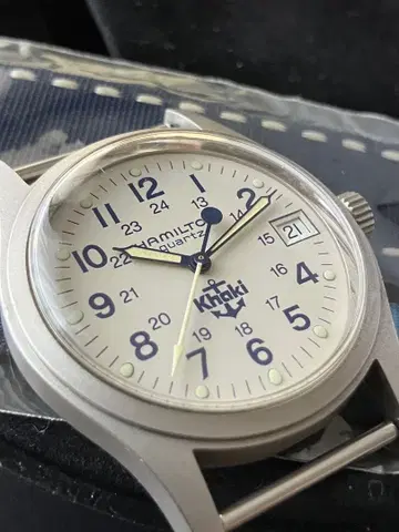 해밀턴 손목시계 카키 9797 닻 마크 쿼츠