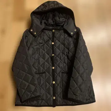 트래디셔널 웨더웨어 퀼팅 코트 36 블랙