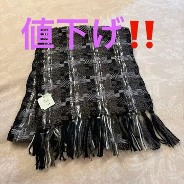 가격 인하 체크 무늬 머플러 일본제