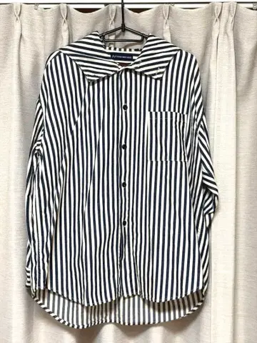 TIGRE BROCANTE 후드 부착 스트라이프 셔츠