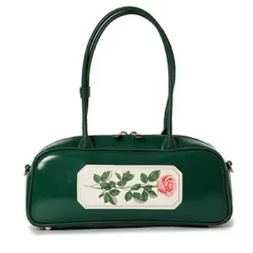 룰루멜리 빔즈 쿠튀르 프티 보스턴 백 그린