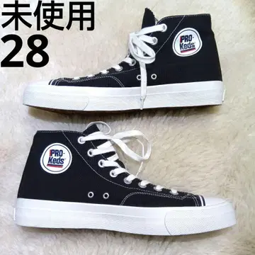 미사용 PRO-Keds 블랙 하이컷 스니커즈 28