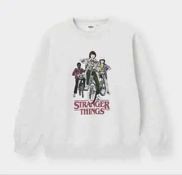 [ 새상품 ] GU 스트레인저 싱스 그레이 트레이닝복 맨투맨 L