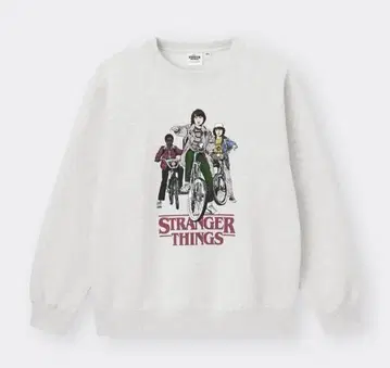 [ 새상품 ] GU 스트레인저 싱스 그레이 트레이닝복 맨투맨 L