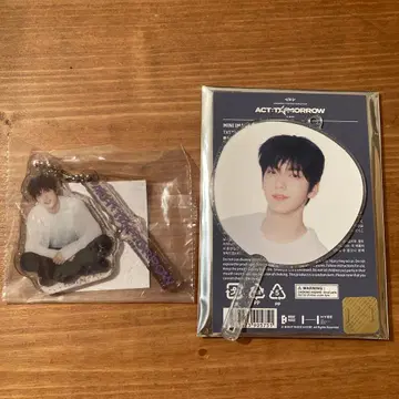 txt act tomorrow 수빈 미니 피켓 캡슐 토이 키링